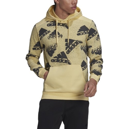 Adidas Džemperis Vyrams M Bl Q3 Hodie Yellow HK0367