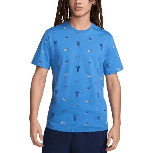 Nike Marškinėliai Vyrams Nsw Tee M90 12Mo Aop Blue FQ8036 402