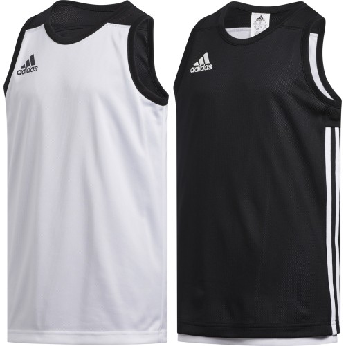 Adidas Krepšinio Marškinėliai Paaugliams 3G Spee Rev Jrs Black White