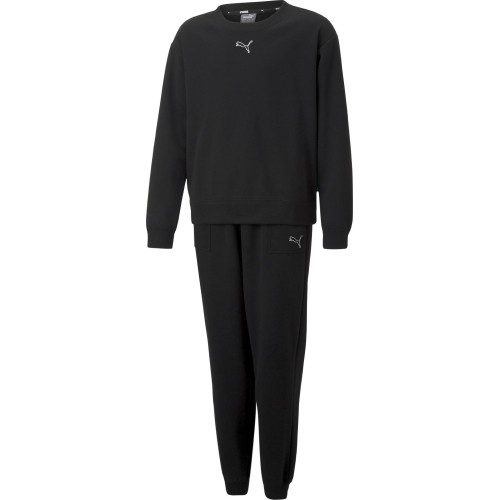 Puma Sportinis Kostiumas Paaugliams Loungewear Suit Black 670734 01