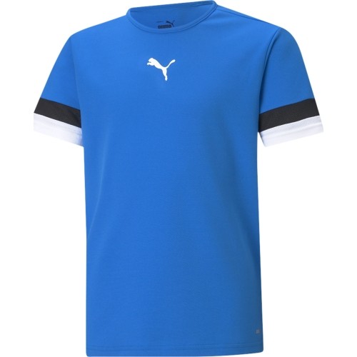 Puma Marškinėliai Paaugliams TeamRise Jersey Jr Blue Black White 704938 02