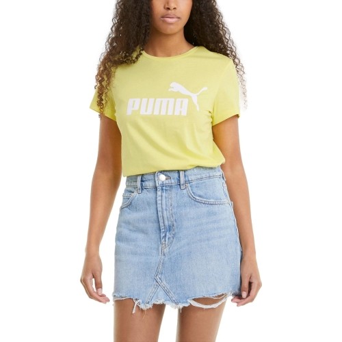 Puma Palaidinė Moterims Ess Logo Tee Yellow