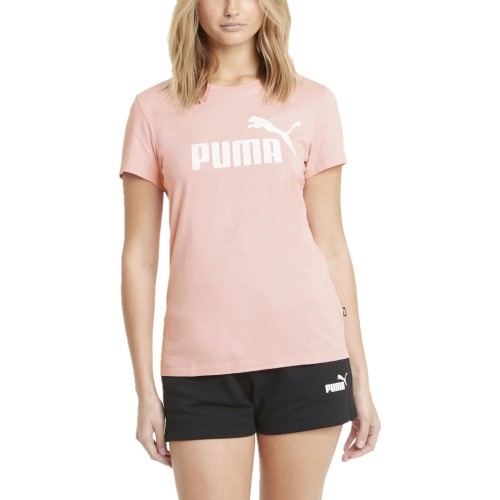 Puma Palaidinė Moterims Ess Logo Tee Brid Pink