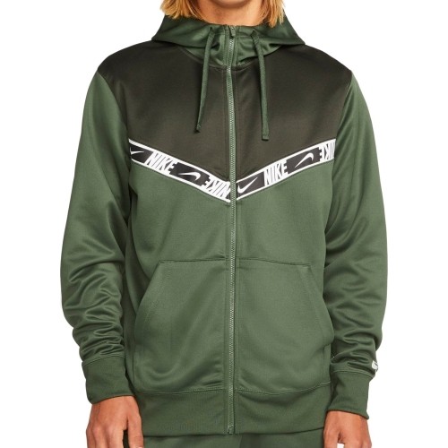 Nike Džemperis Vyrams Nsw Repeat Pk Fz Hoodie Green DM4672 335