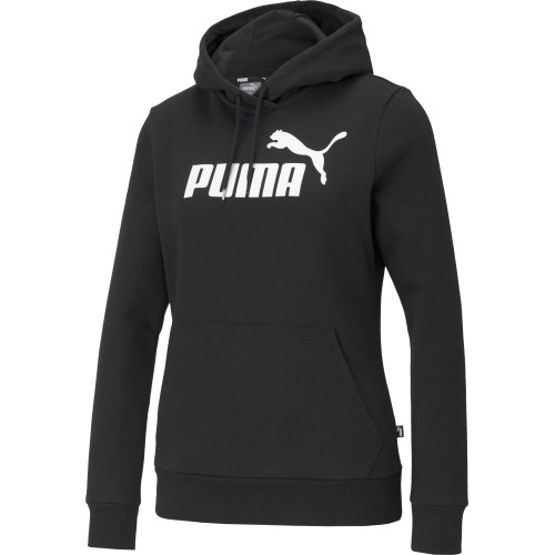 Puma Džemperis Moterims Ess Logo Hoodie Black 586788 01