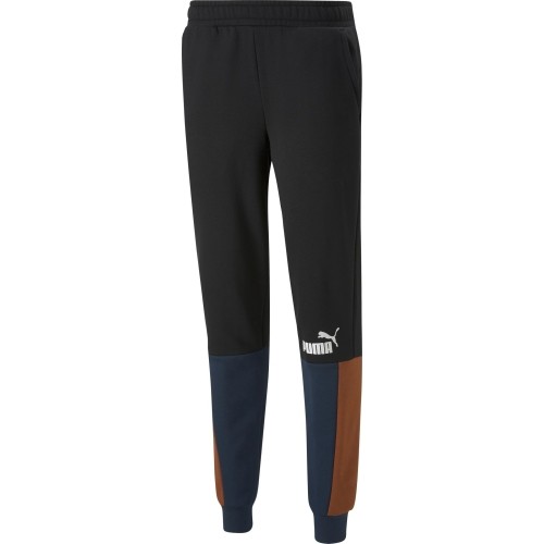 Puma Sportinės Kelnės Vyrams Ess+ Block Sweatpants Black Blue Orange 849037 71