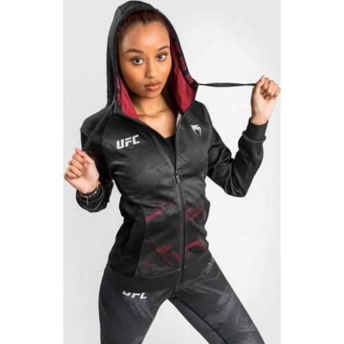 UFC Venum Authentic Fight Week Women’s 2.0 Zip Hoodie - Black/Red