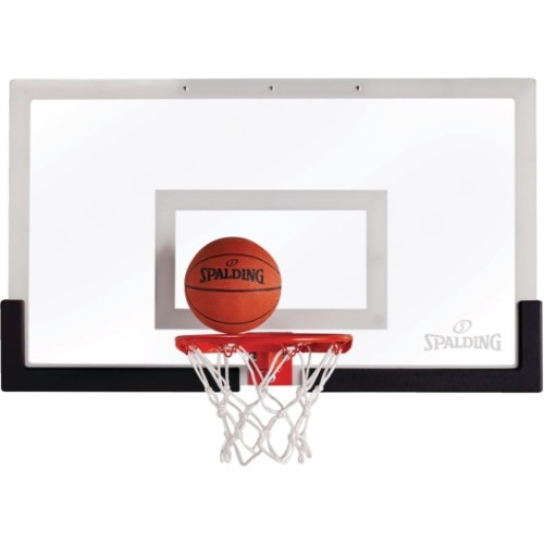 Spalding 180° Arena Slam Jam Pro Over-The-Door Mini Basketball Hoop  Net w/ Ball