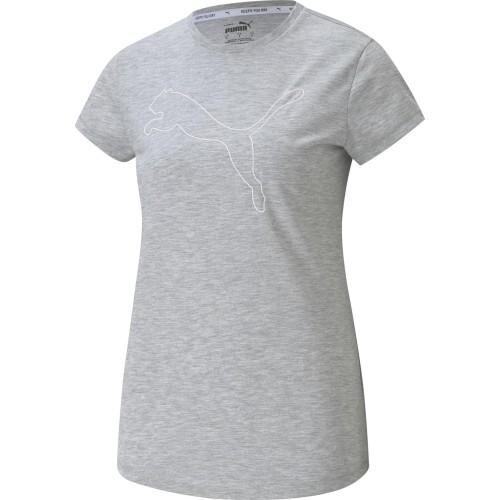 Puma Palaidinė Moterims Rtg Heather Logo Tee Grey 586455 04