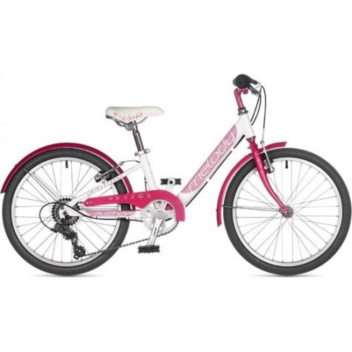 Author Melody 20'' Junior bike White/Pearl pink