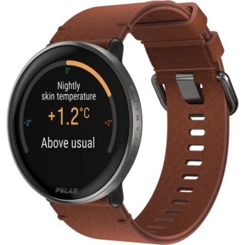 Polar Ignite 3 Titanium Fitness SmartWatch with Leather band