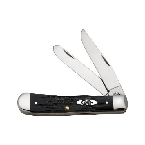 Pocket Knife Case SS Buffalo Horn Trapper