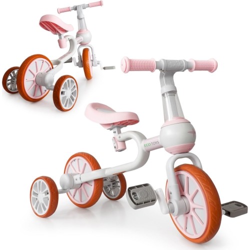 Balance Bike Ecotoys 4in1, with Pedals and Side Wheels