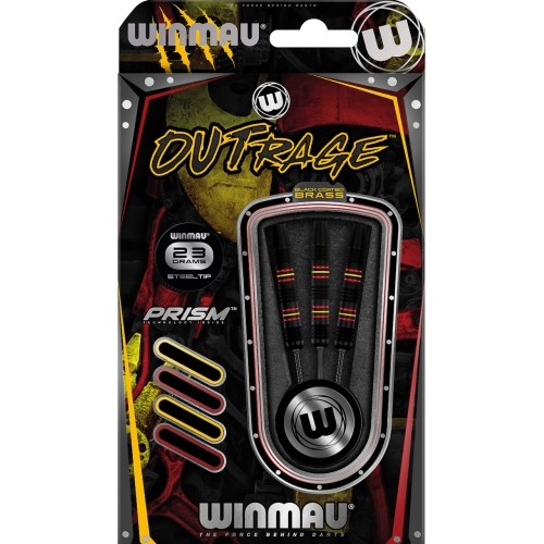 Winmau Outrage brass steel tip darts