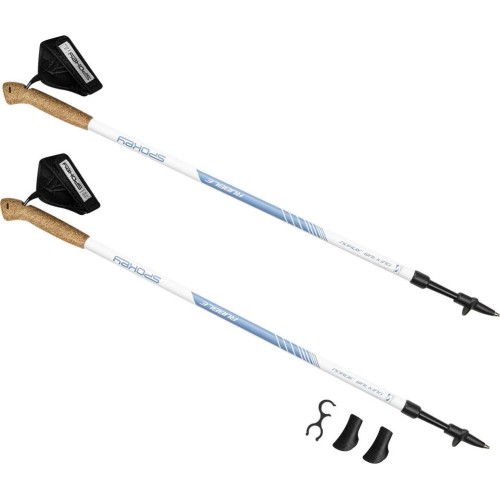 Nordic Walking Poles Spokey Rubble, White-Blue