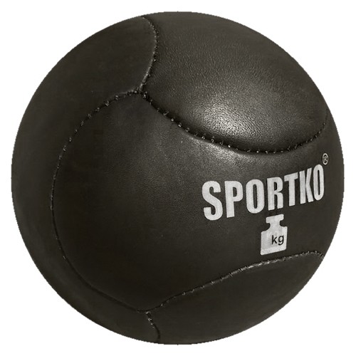 SportKO Medbol skórzana piłka lekarska