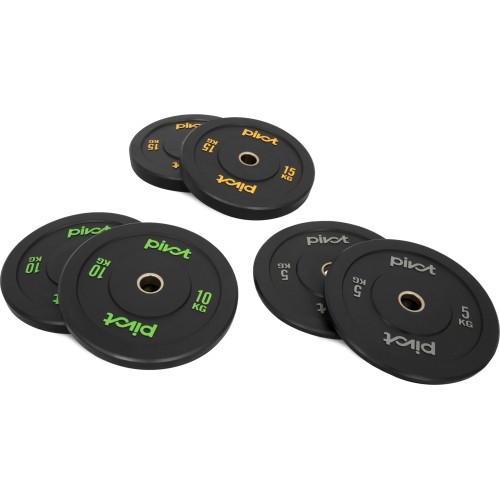 Pivot Fitness Pro Training Bumper Plates Combi Set 60 kg