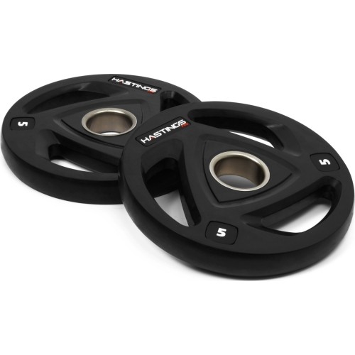 Hastings Pro Rubber Olympic Tri-Grip Plate Set 5 kg