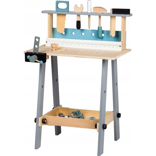 Wooden Workshop with Tools Ecotoys, 32 elements