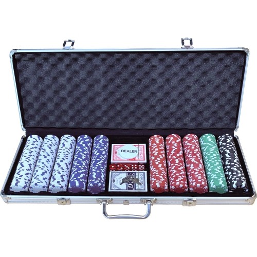 Poker Set- Case with 500 Chips Buffalo