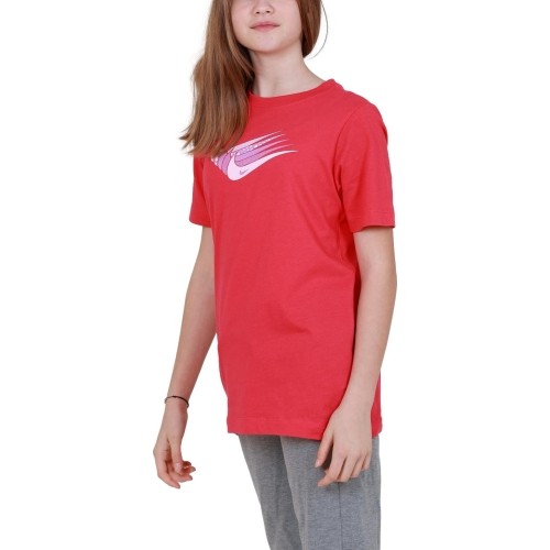 Nike Marškinėliai Paaugliams Nsw Tee Core Brandmark 3 Red DO1824 666