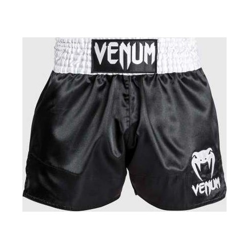 Venum Classic - Muay Thai Short czarny/biały/biały