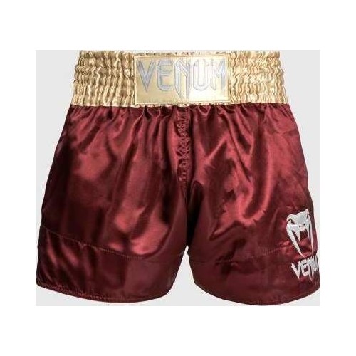 Venum Classic Muay Thai Short - bordowy/złoty/biały