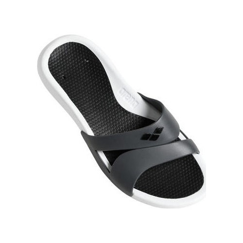 Slippers Arena Nina, White-Dark Grey-Black