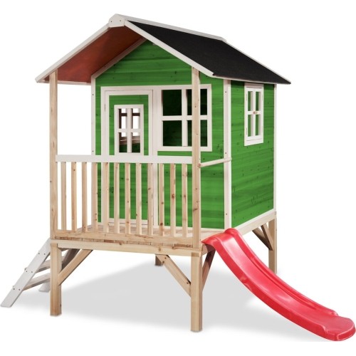 EXIT Loft 300 wooden playhouse - green