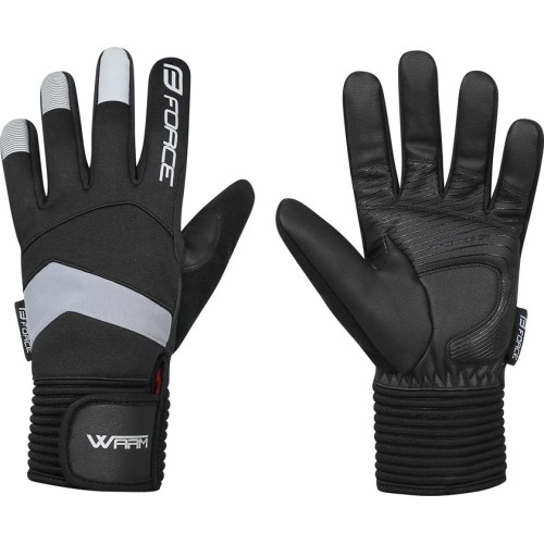 FORCE Warm winter gloves (black) L