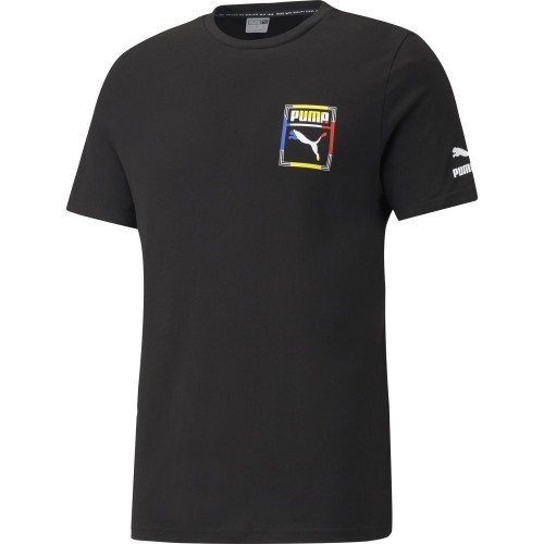 Puma Marškinėliai Vyrams Graphic Tee Box Logo Black