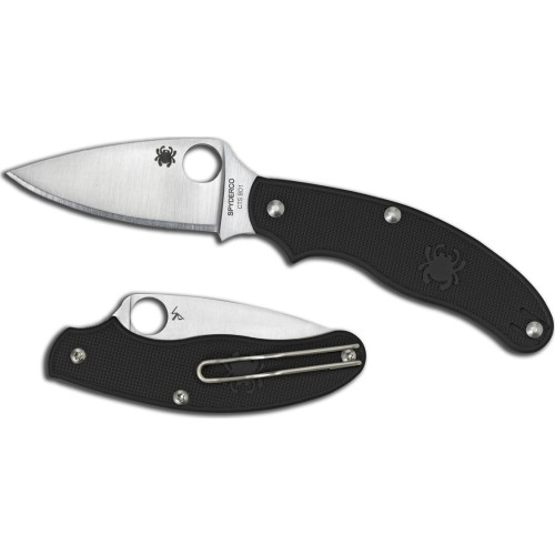 Folding Knife Spyderco C94PBK UK Penknife Leaf Shape