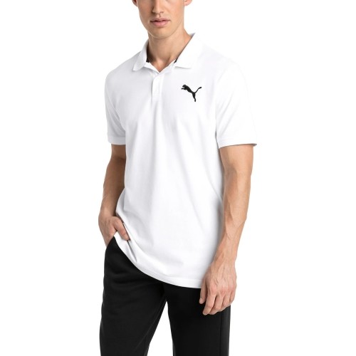 Puma Marškinėliai Vyrams Ess Pique Polo Cotton White