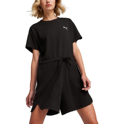 Puma Vientisas Sportinis Kostiumėlis Moterims Her Short Jumpsuit Black 677891 01