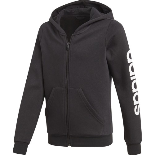 Adidas Džemperis Paaugliams Yg E Lin Fz Hoodie Black