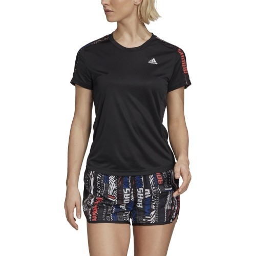 Adidas Palaidinė Moterims Own The Run Tee Black