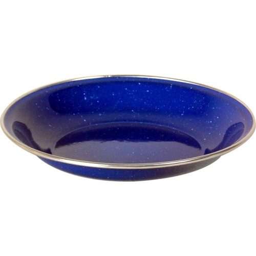 Enamel Plate Origin Outdoors Deep 20cm, Blue