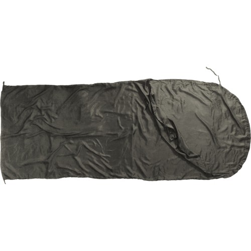 Sleeping Bag Liner Origin Outdoors Hoody Silk Semi-Rectangular Anthracite 