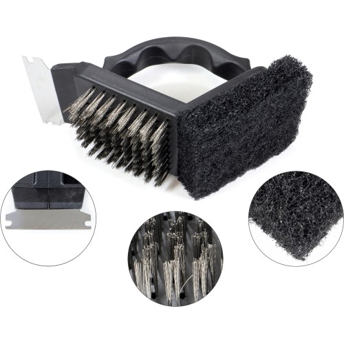 Origin Outdoors Grill and cleaning brush '3 in 1'