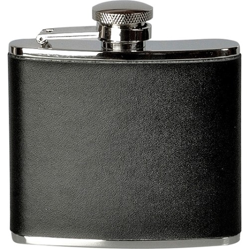 BasicNature Hip flask 'Leather'