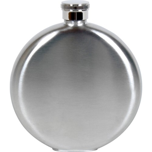 BasicNature Hip flask 'Brush, round'