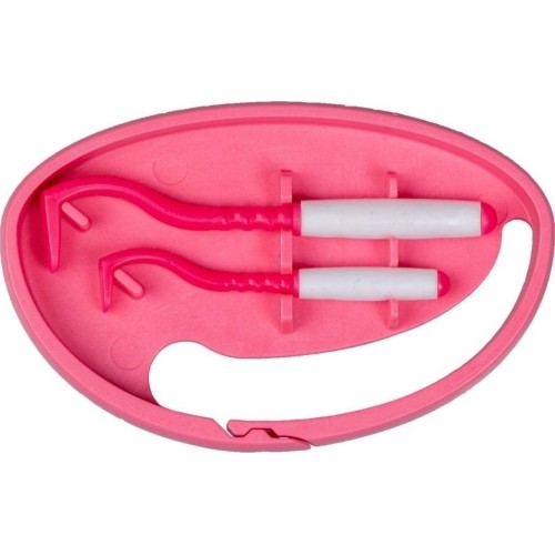 Tick Twister Clipbox tick traps with key ring, pink 2 pcs.