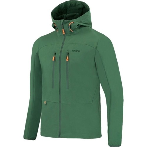 Alpinus men's softshell jacket Pourri green