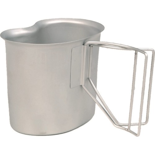 US GI CANTEEN CUP SHINY (WIRE HANDLE)