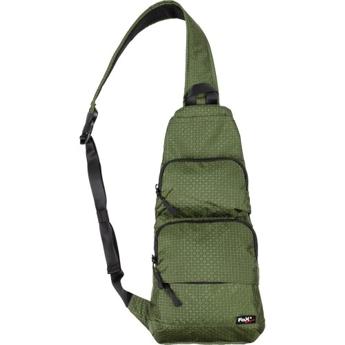 MFH one shoulder backpack olive green, ripstop