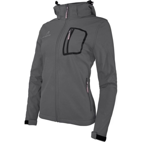 Alpinus Softshell Bergamo women's jacket in graphite.