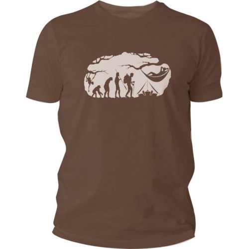 TigerWood Bushcraft Evolution men's t-shirt brown.