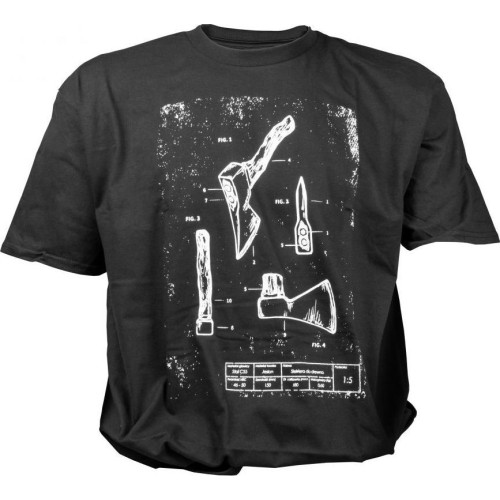 TigerWood Tech-Axe men's t-shirt black