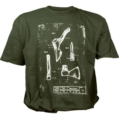 TigerWood Tech-Axe men's t-shirt green