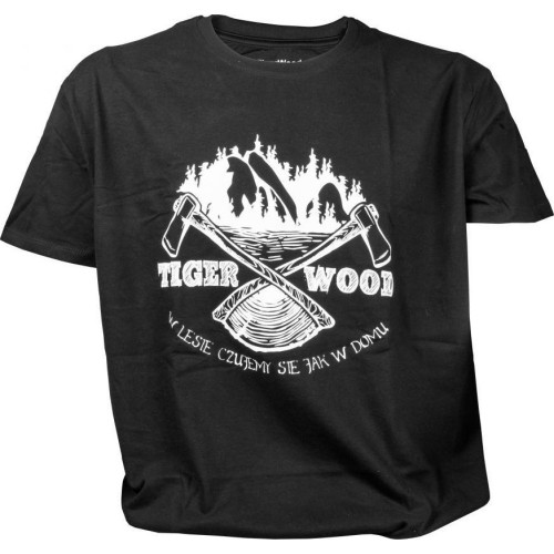 TigerWood Two Axes men's t-shirt black